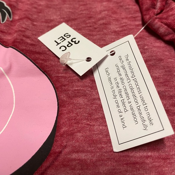 Warner Bros Womens Looney Tunes 3 Piece Shorty Sleep Set Size L NEW NWT - Picture 12 of 12